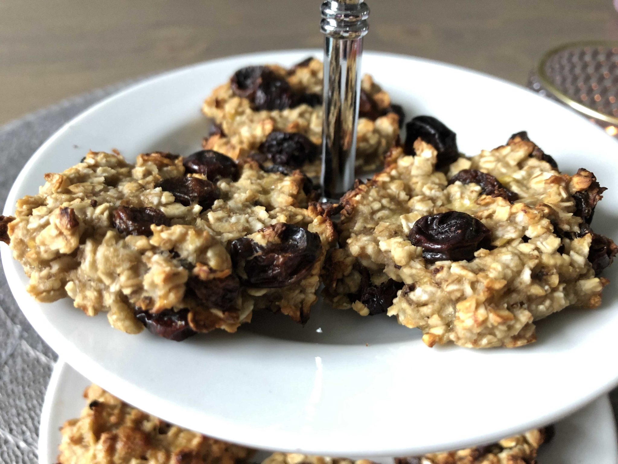 Rosinen Haferflocken Kekse • Rezept • ohne Zucker • Kekswunder.de